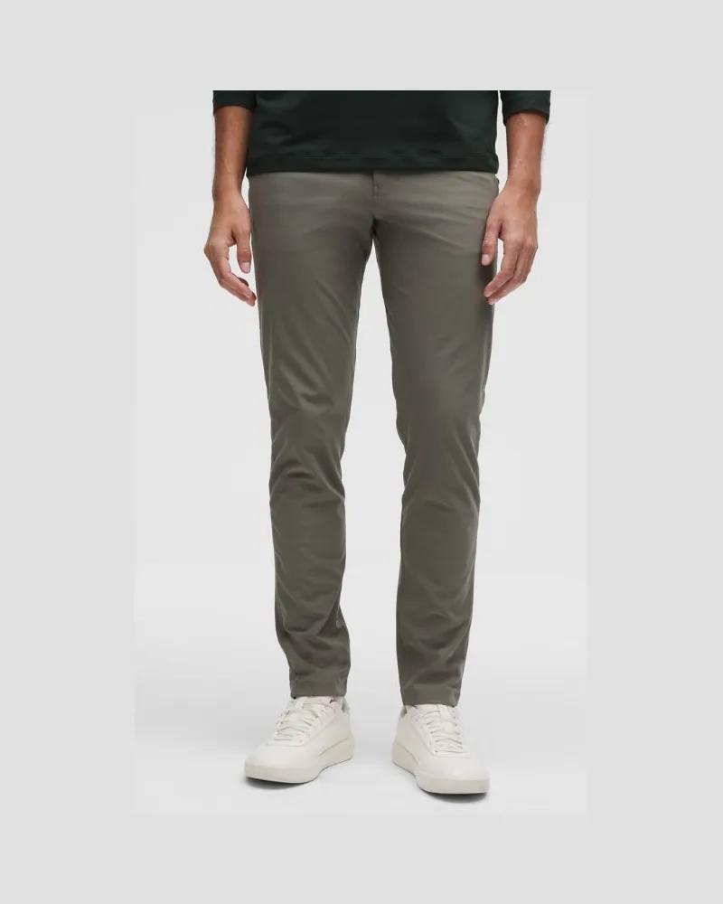 LULULEMON ABC Hose im Slim Fit mit 5 Taschen Warpstreme für Männer – 86 cm – Größe in Grey Sage Grey