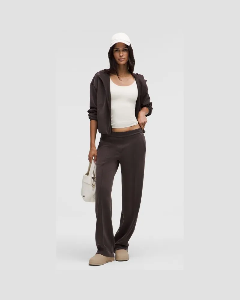 LULULEMON Faltenhose mit mittelhohem Bund aus Softstreme Regular für Frauen – Größe in Sequoia Sequoia