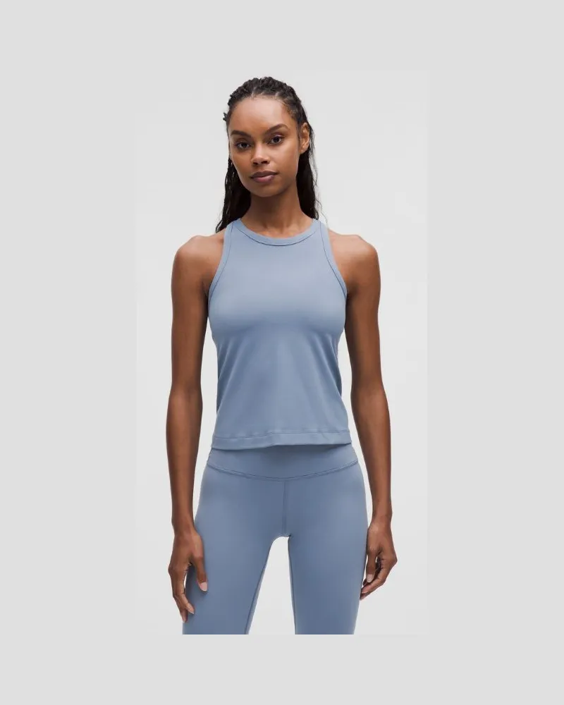 LULULEMON Align Racerback-Tanktop in Taillenlänge für Frauen – Größe in Washed Denim Washed