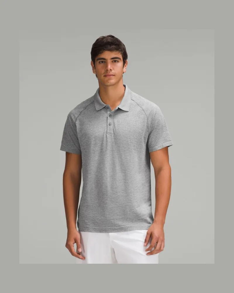 LULULEMON Metal Vent Tech Poloshirt e Passform für Männer – Größe in Slate/White Slate