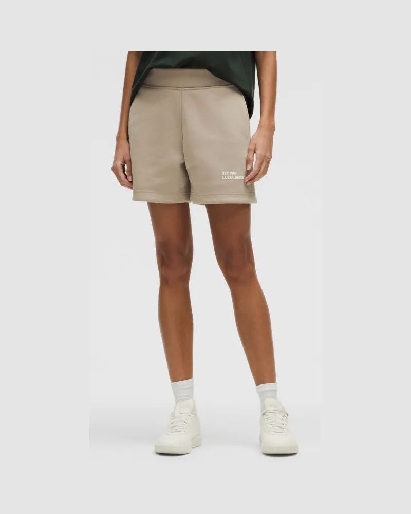 LULULEMON Sweatshorts aus schwerem für Frauen – 13 cm – Größe in Sheer Oak Sheer