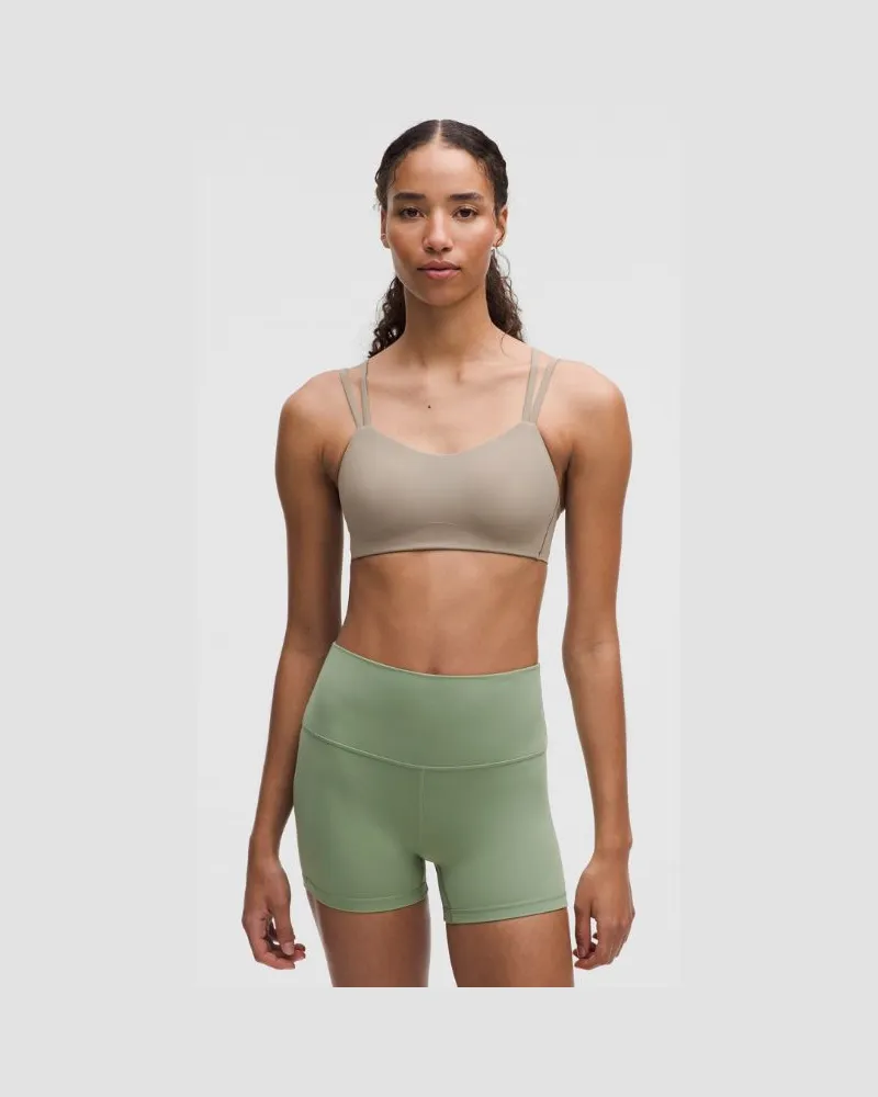 LULULEMON Like a Cloud BH Leichter Halt B/C Cups für Frauen – Khaki – Größe Warm