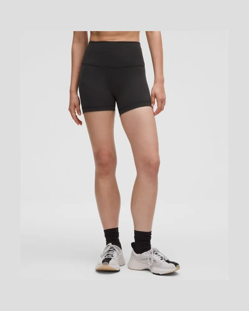 LULULEMON Wunder Train Shorts mit hohem Bund für Frauen – 10 cm – Größe in Black Black