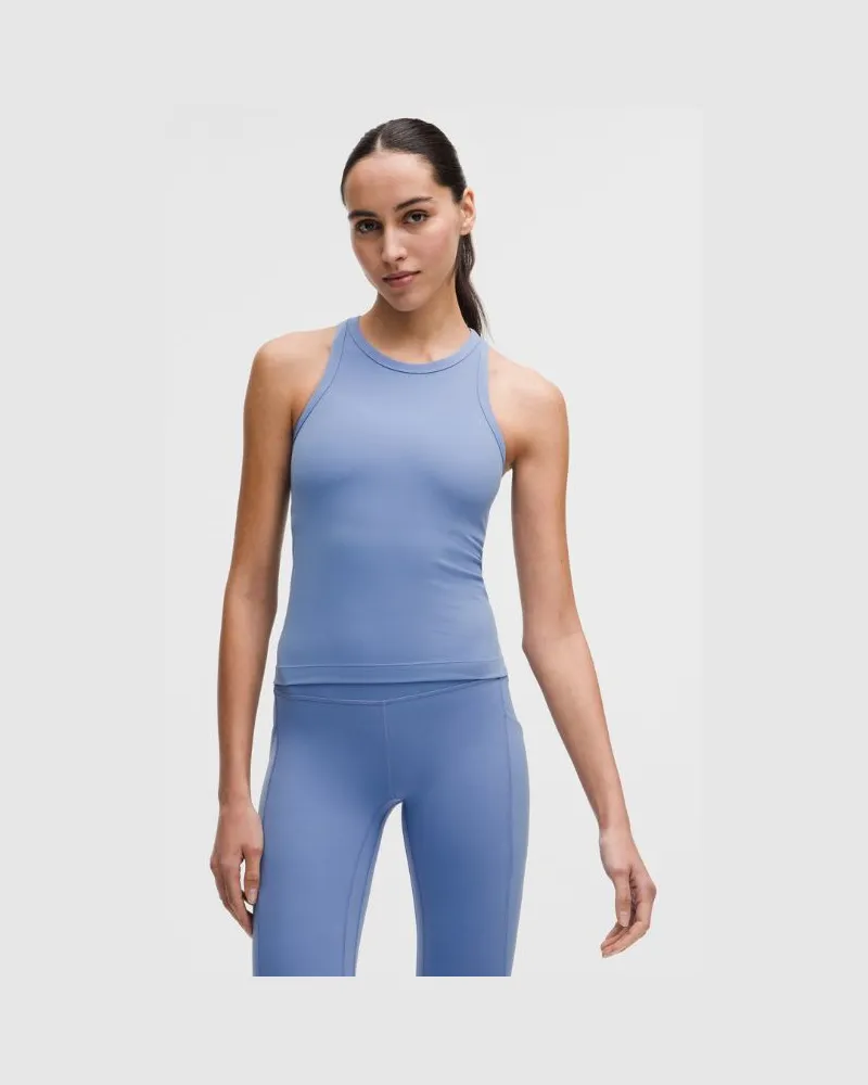 LULULEMON Align Racerback-Tanktop in Taillenlänge für Frauen – Größe in Prep Blue Prep