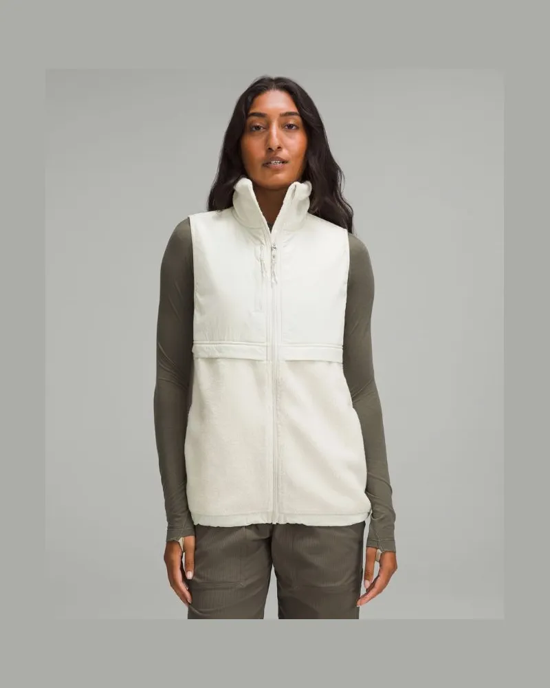 LULULEMON Weste mit Kordelzug am Saum für Frauen – Größe in Bone Bone