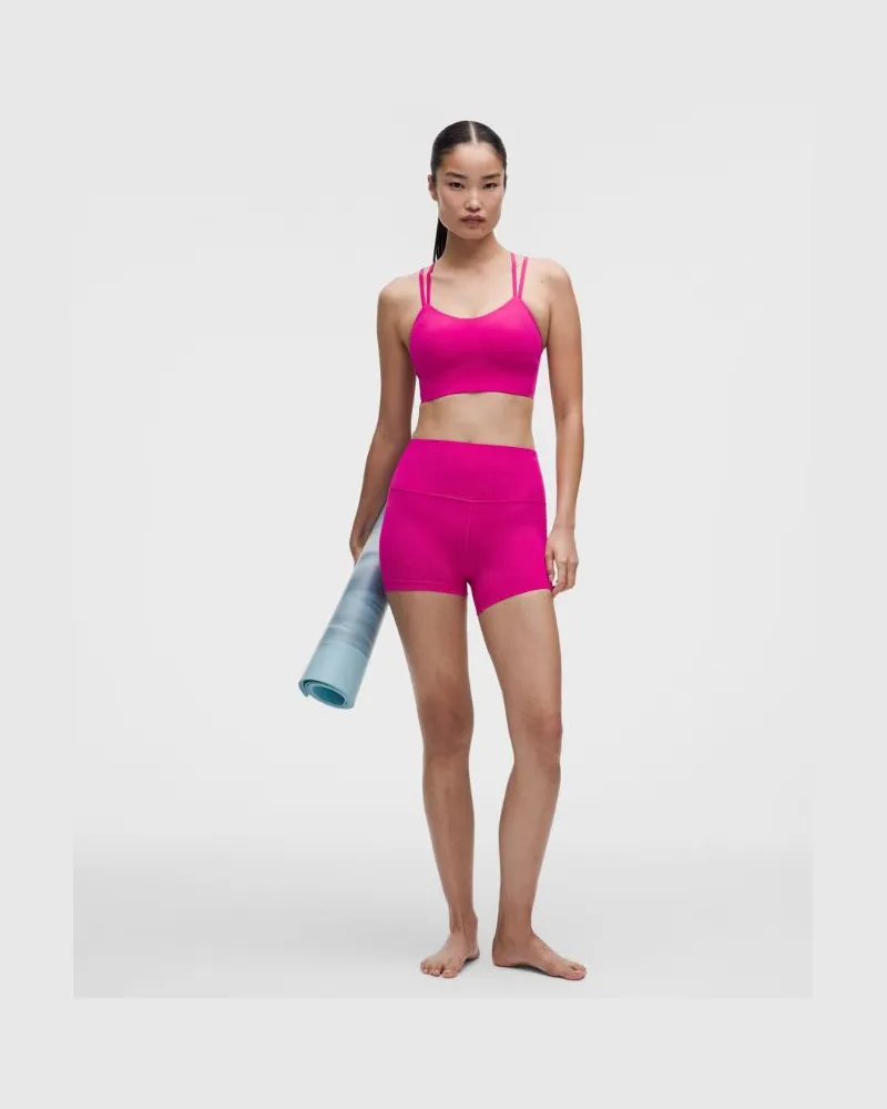 LULULEMON Align Shorts mit hohem Bund für Frauen – 10 cm – Größe in Pink Flare Pink