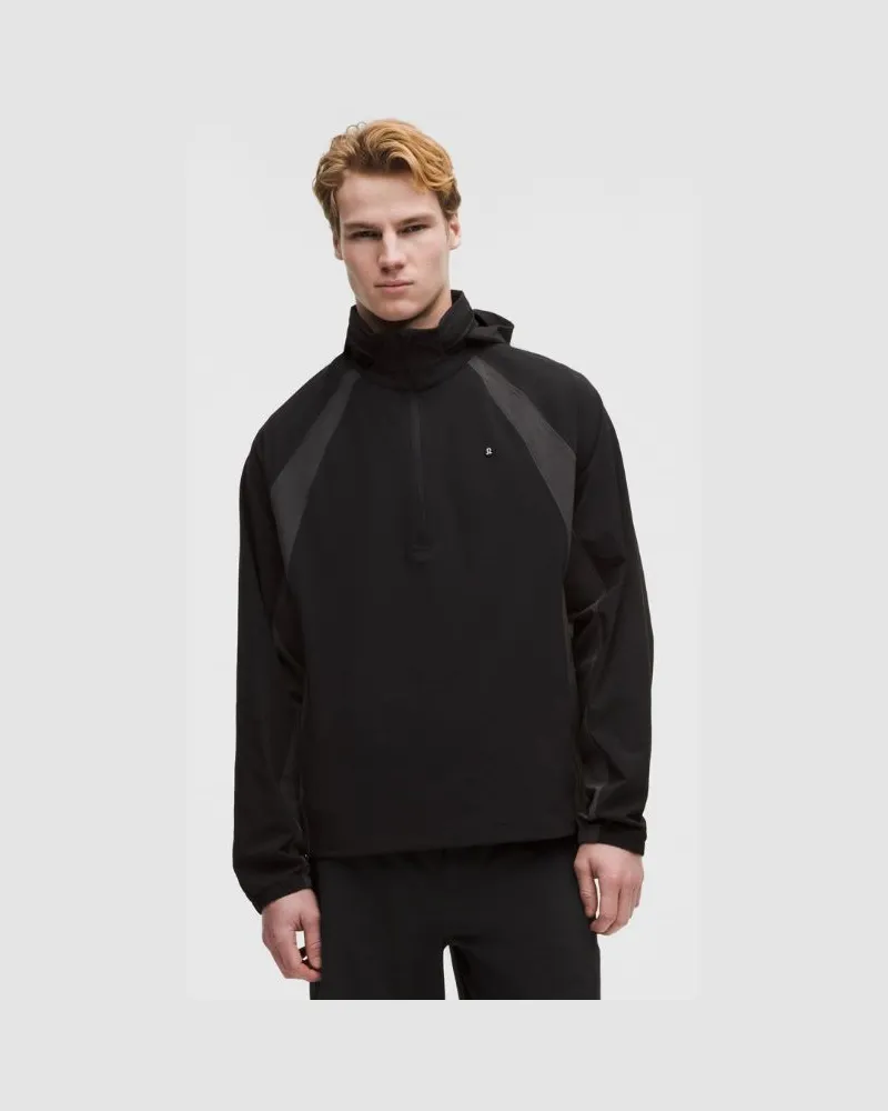 LULULEMON Water-Repellent Golf Half-Zip Pullover für Männer – Größe in Black/Graphite Grey Black