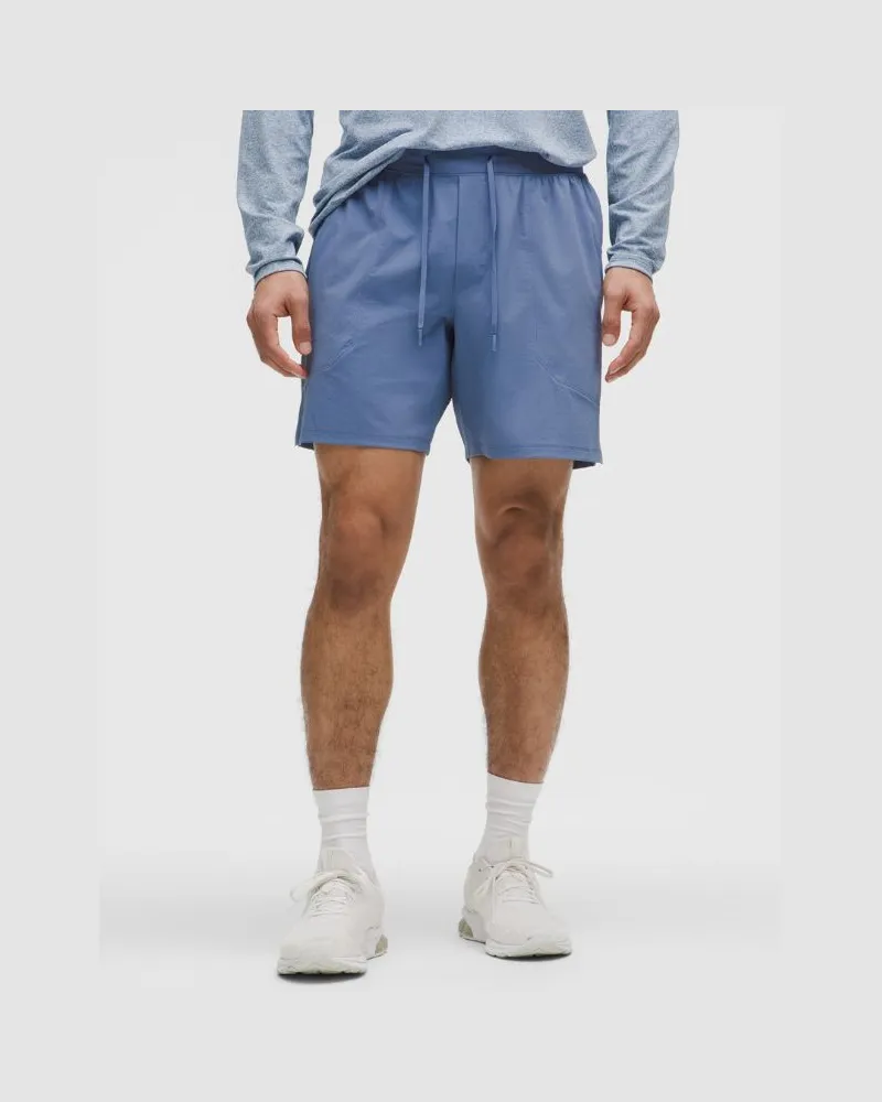 LULULEMON License to Train Shorts ohne Liner für Männer – 18 cm – Größe in Washed Denim Washed