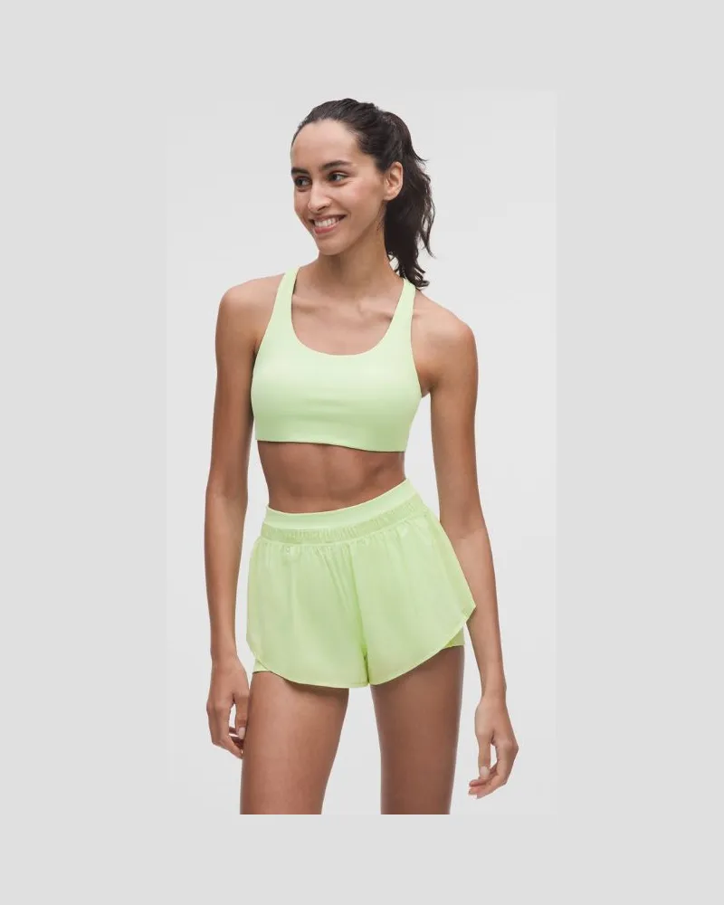 LULULEMON Nulux Sport-BH mit Trägern Mittlerer Halt für B/C-Cups für Frauen – Größe in Lemongrass Lemongrass