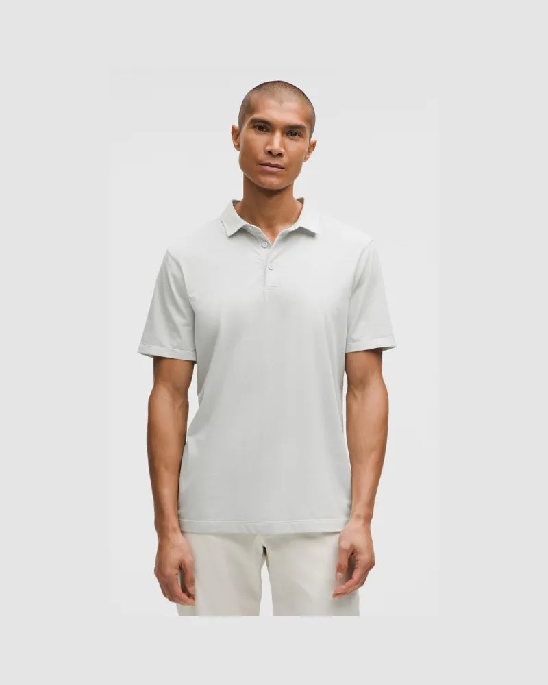 LULULEMON Evolution Kurzarm-Poloshirt für Männer – Größe in Vapor Vapor
