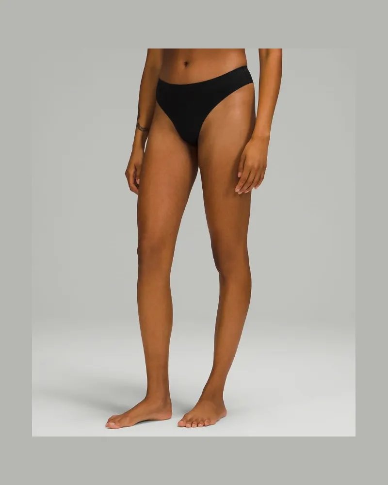 LULULEMON InvisiWear String mit mittelhohem Bund für Frauen – Größe in Black Black