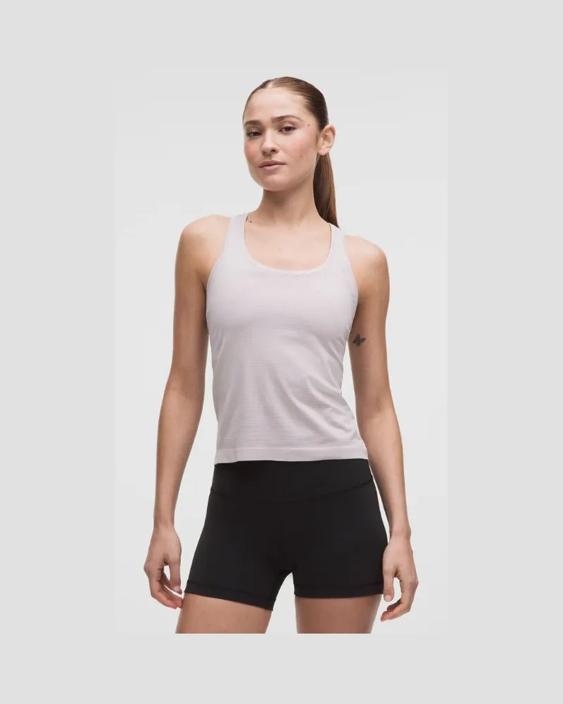 LULULEMON Swiftly Tech Tanktop mit Racerback 2.0 Taillenlänge für Frauen – Größe in Icy Taupe Icy