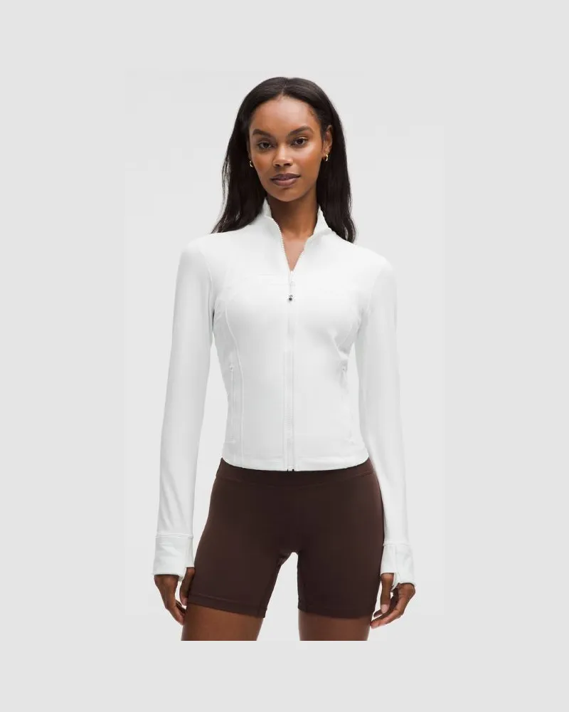 LULULEMON Define Crop-Jacke Nulu für Frauen – Größe in Weiß Weiß