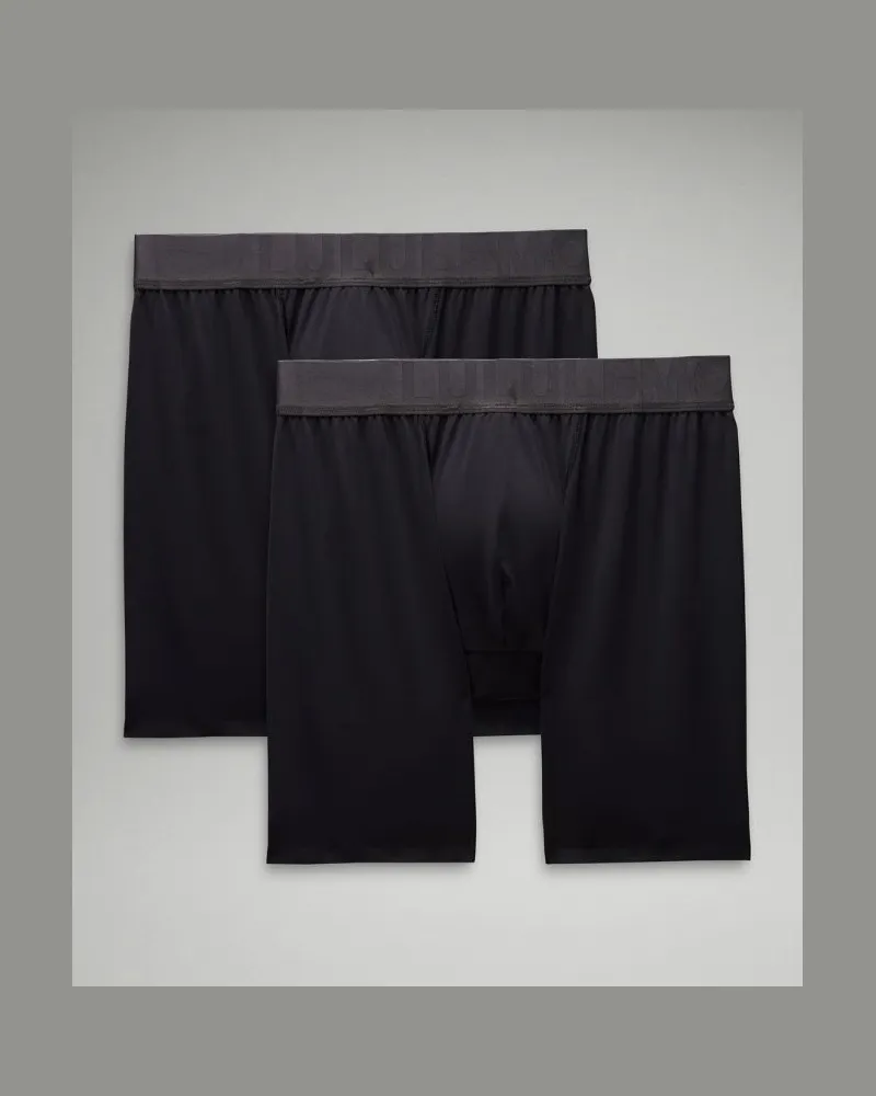 LULULEMON Built to Move Boxershorts 2er-Pack Black