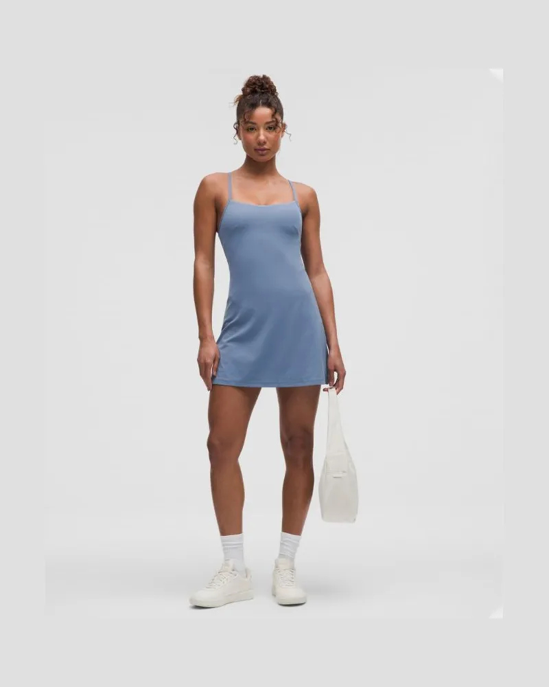 LULULEMON Align Kleid mit Spaghettiträgern für Frauen – Größe in Washed Denim Washed