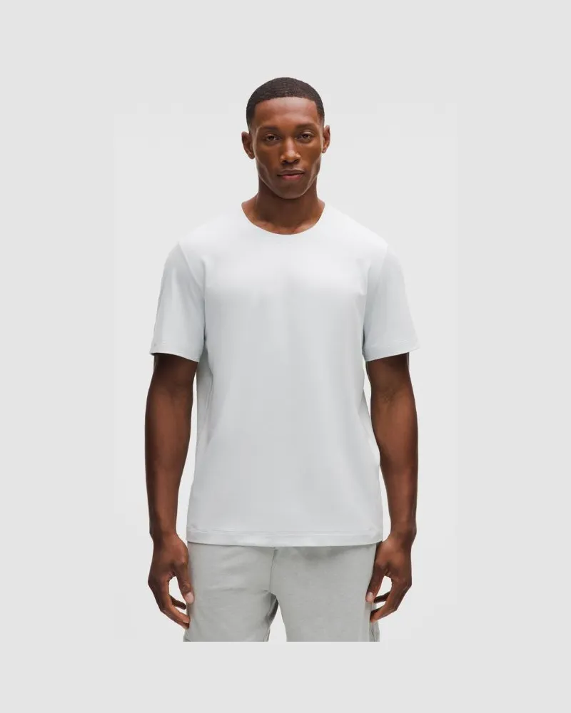 LULULEMON Soft Jersey Kurzarmshirt für Männer – Größe in Heathered Polo Pastel/Heathered Nimbus Heathered