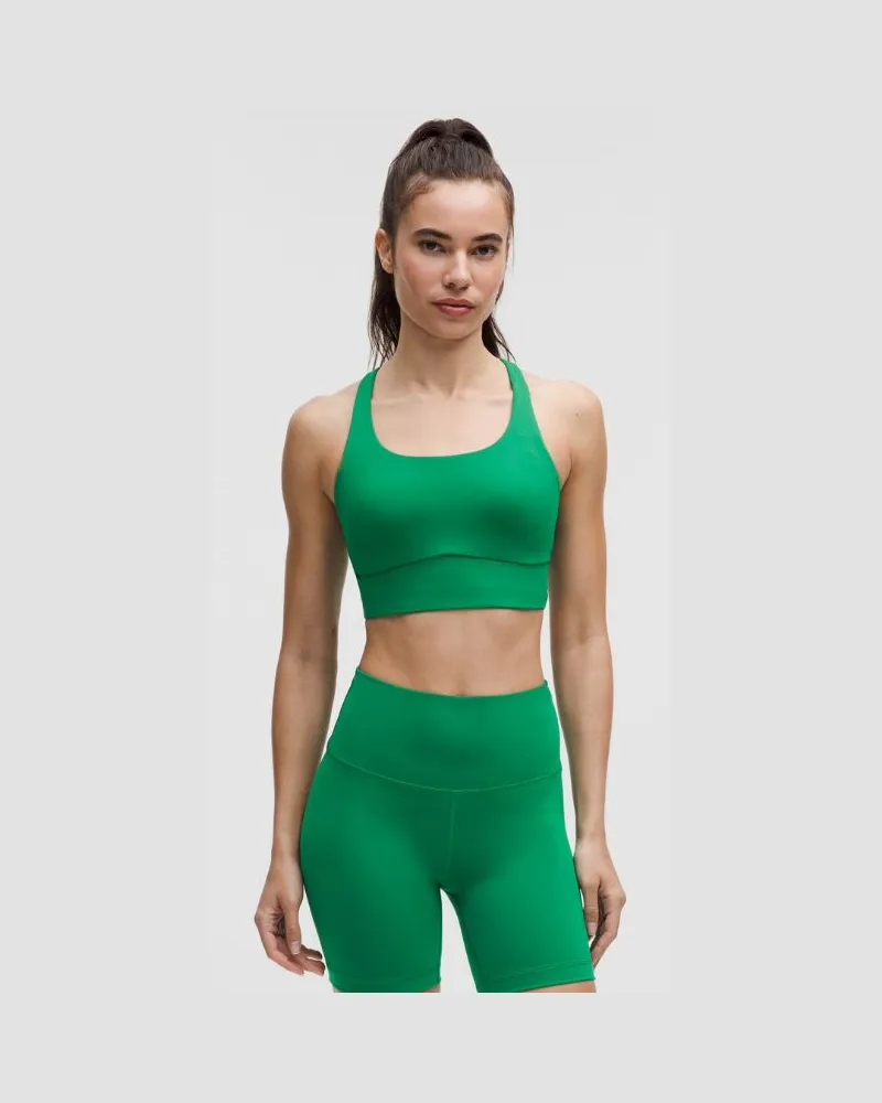 LULULEMON Energy Longline-BH mit mittlerem Halt für B–D-Cups Evolve für Frauen – Größe in Raceway Green Raceway