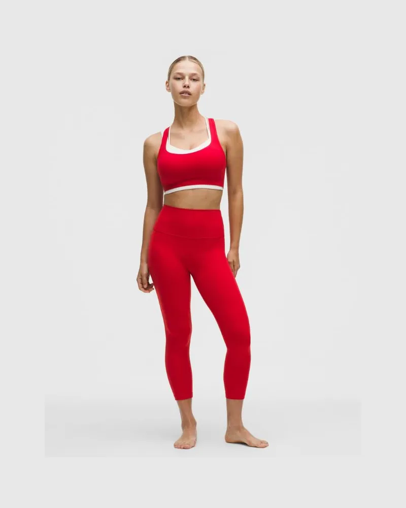 LULULEMON Align Crop Leggings mit hohem Bund für Frauen – 58 cm – Neon – Größe Oxford