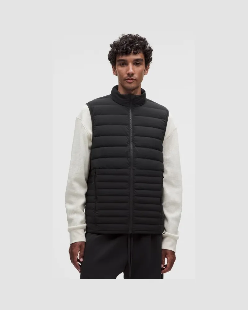 LULULEMON Navigation Down-Weste Evolve für Männer – Größe in Schwarz Schwarz