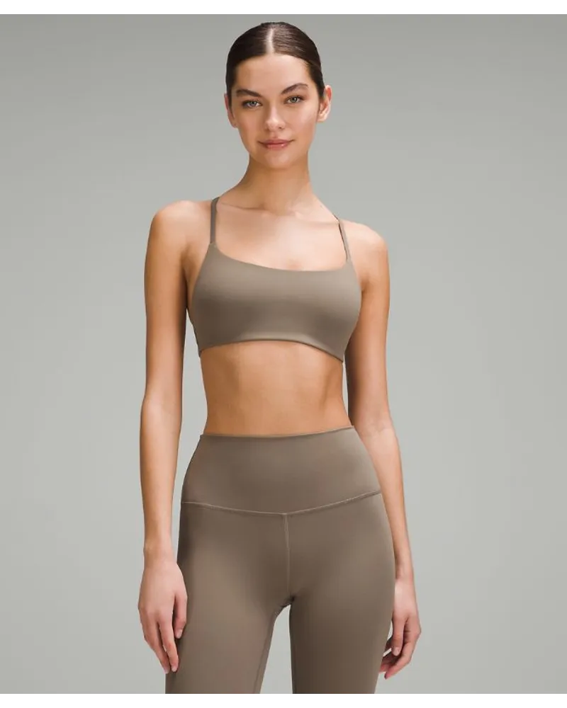 LULULEMON Wunder Train BH mit Racerback-Trägern Leichter Halt A/B-Cups Nomad