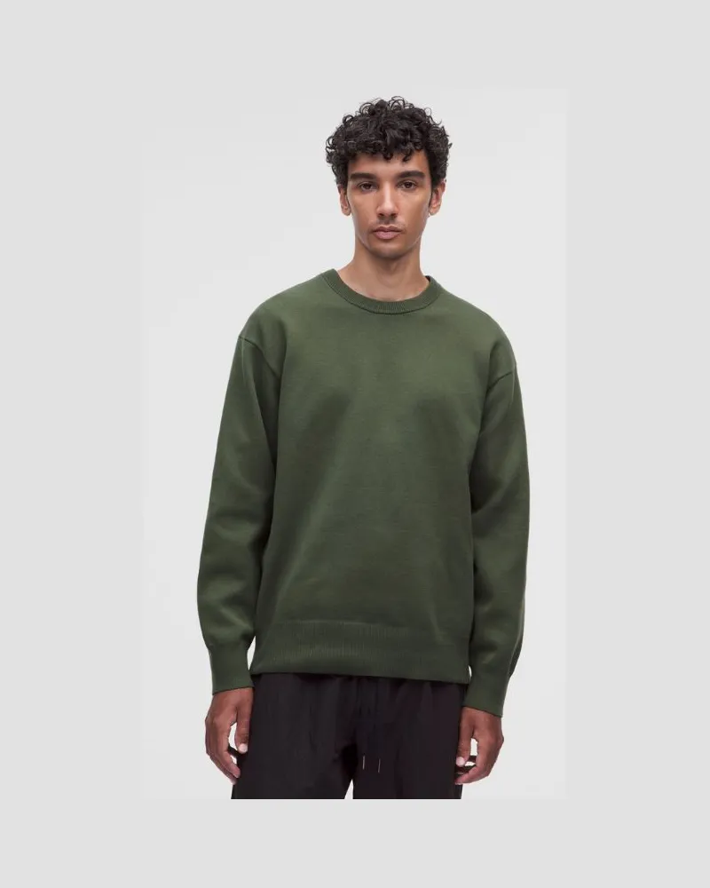 LULULEMON Langarmshirt mit Rundhalsausschnitt aus Baumwollgemisch für Männer – Größe in Sassy Sage Sassy
