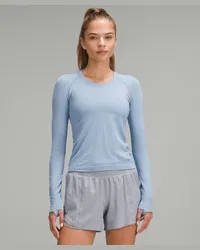 LULULEMON Swiftly Tech Langarmshirt 0 Taillenlänge Blue