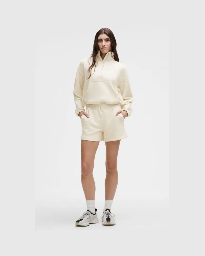 LULULEMON Softstreme Shorts mit hohem Bund für Frauen – 10 cm – Größe in Light Ivory Light