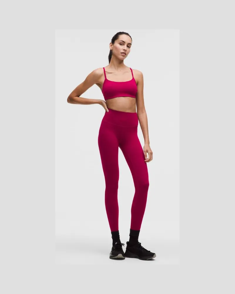 LULULEMON Wunder Train Leggings mit hohem Bund für Frauen – 71 cm – Größe in Berry Rumble Berry