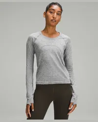 LULULEMON Swiftly Tech Langarmshirt Taillenlänge Slate