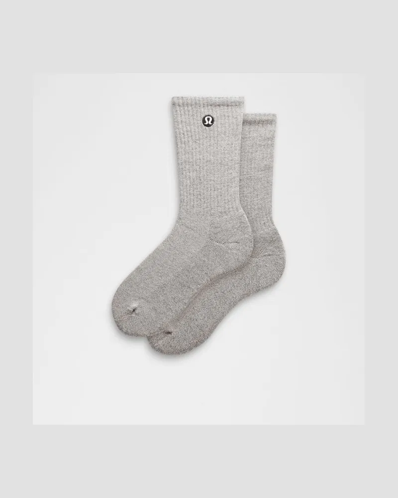 LULULEMON Daily Essential Crew-Socken Unisex – Größe in Heathered Core Light Grey Heathered