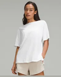 LULULEMON T-Shirt mit U-Boot-Ausschnitt im Relaxed-Fit White