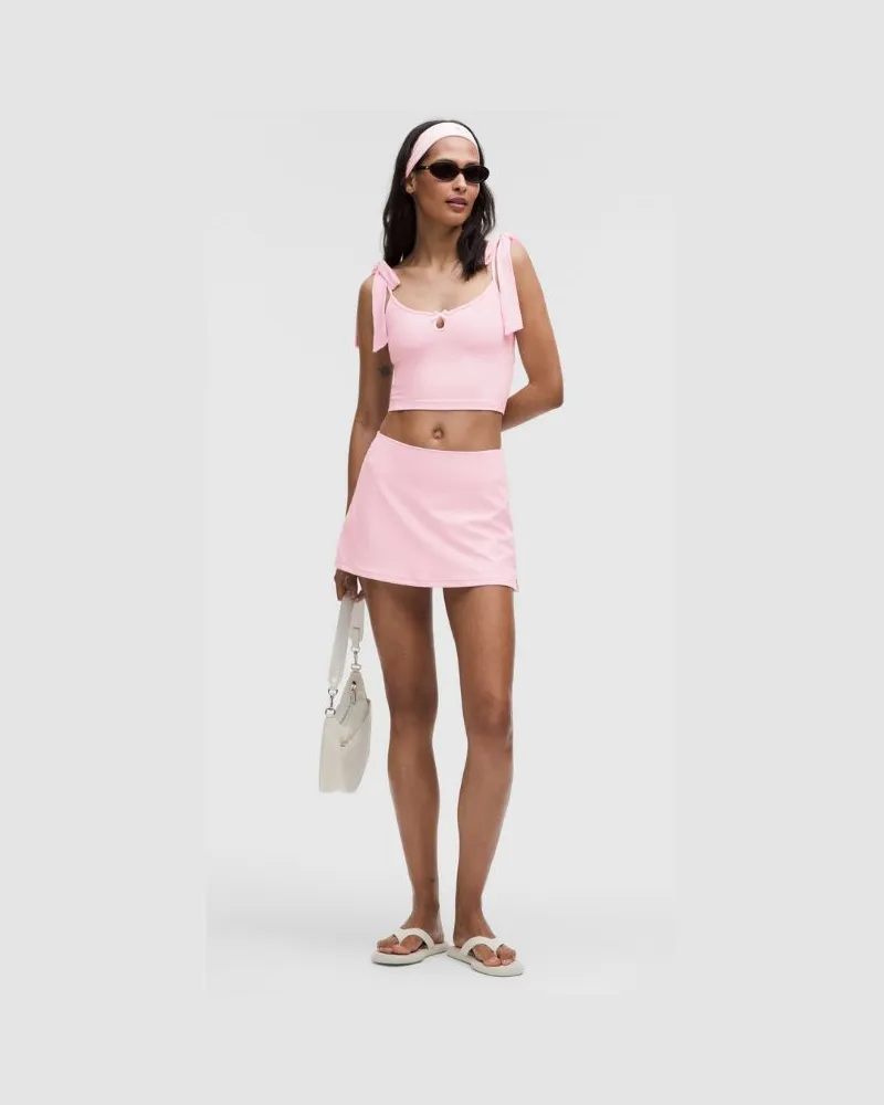 LULULEMON Der Look des Monats: Balletcore Nulu Tanktop mit Schleifendetail für Frauen – Größe in Pink Organza Pink