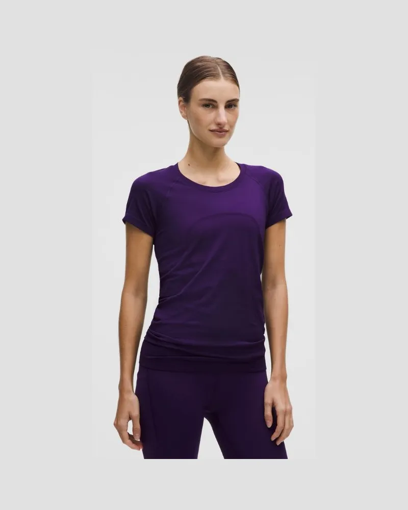 LULULEMON Swiftly Tech Kurzarmshirt 2.0 Hüftlänge für Frauen – Größe in Dark Court Purple Dark