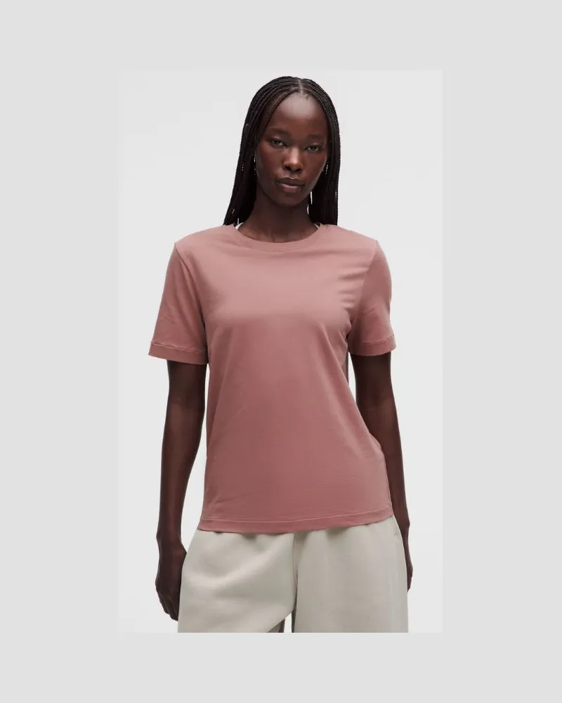 LULULEMON The Classic Jersey-T-Shirt für Frauen – Größe in Toasted Pink Toasted