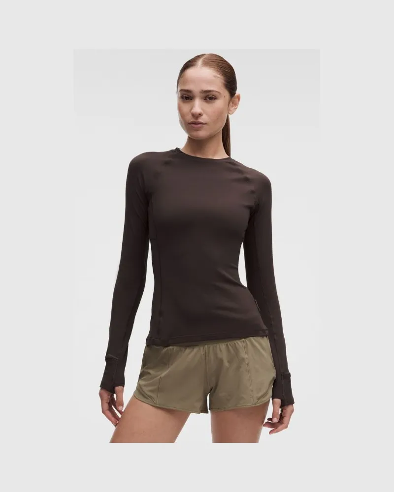LULULEMON It's Rulu Langarmshirt für Frauen – Größe in Mahogany Muse Mahogany