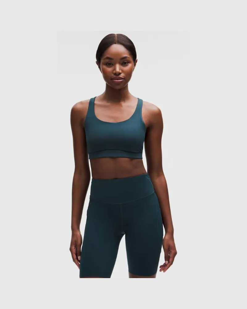 LULULEMON Energy BH mit mittlerem Halt für B–D-Cups Evolve für Frauen – Größe in Indochine Blue Indochine