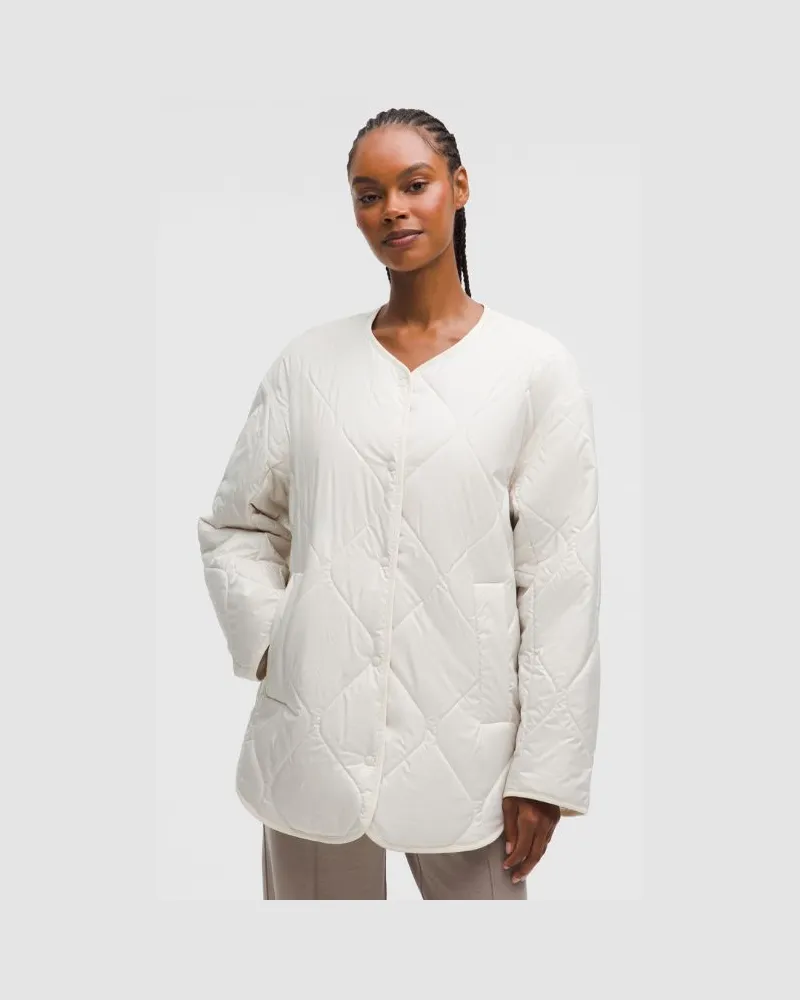LULULEMON Quilted Insulated Liner Jacket für Frauen – Größe in Light Ivory Light