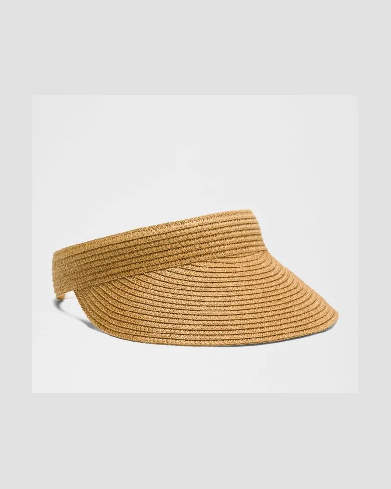 LULULEMON Visor aus Papierstroh mit herausnehmbaren Schweißband – Größe in Spiced Bronze/Light Ivory Spiced