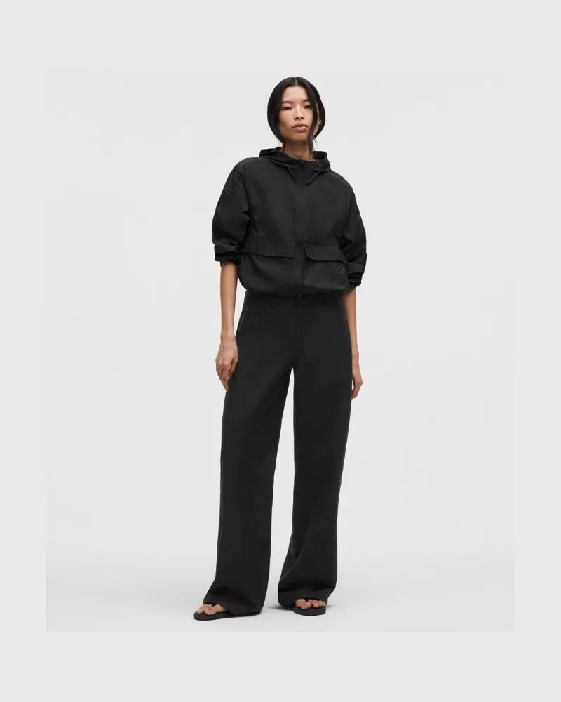 LULULEMON EasyFive-Hose mit niedrigem Bund und weitem Bein Standard für Frauen – Größe in Schwarz Schwarz