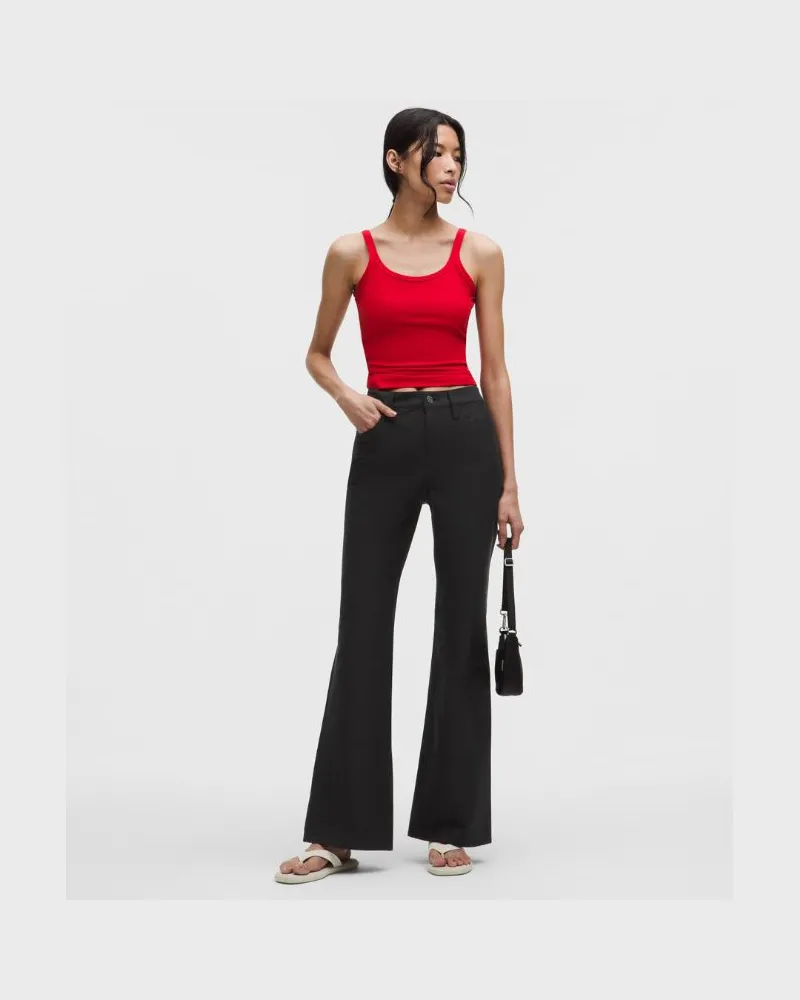 LULULEMON EasyFive Hose mit hohem Bund und leicht ausgestelltem Bein Normale Länge für Frauen – Größe in Black Black