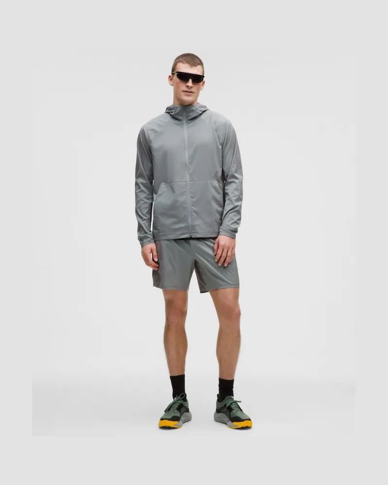 LULULEMON Pace Breaker Shorts ohne Liner Schimmernd für Männer – 18 cm – Größe in Red Clay/Fountain Red