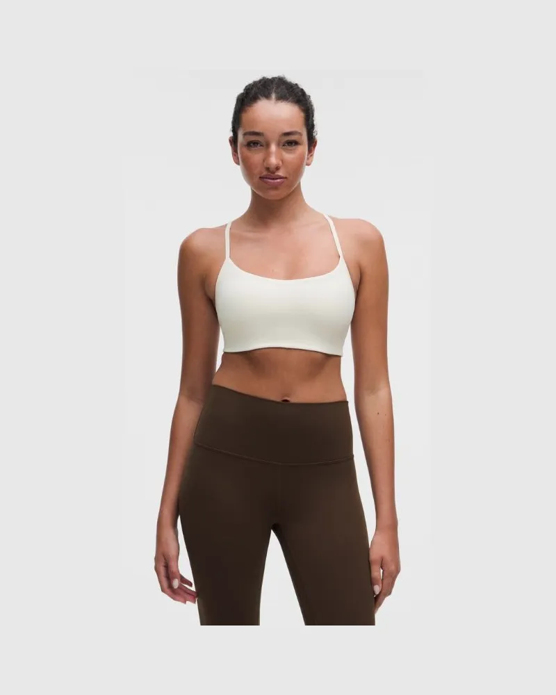 LULULEMON Flow Y BH Leichter Halt für A/B-Cups Evolve für Frauen – Größe in Light Ivory Light