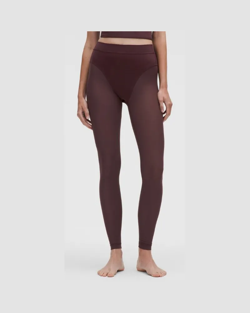 LULULEMON Nulu Leggings mit hohem Bund und Mesh-Einsatz für Frauen – 71 cm – Größe in Goodnight Plum Goodnight