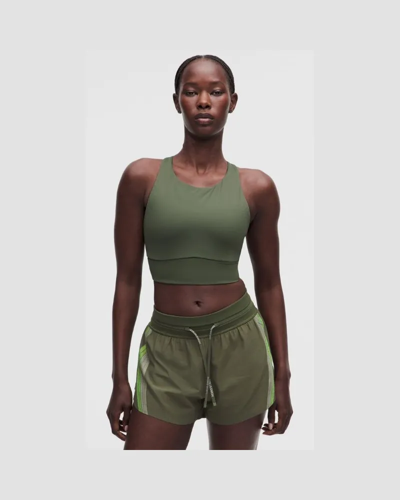 LULULEMON Hochgeschlossener Energy-Longline-BH Evolve, Mittlerer Halt für B–D-Cups für Frauen – Größe in Sassy Sage Sassy