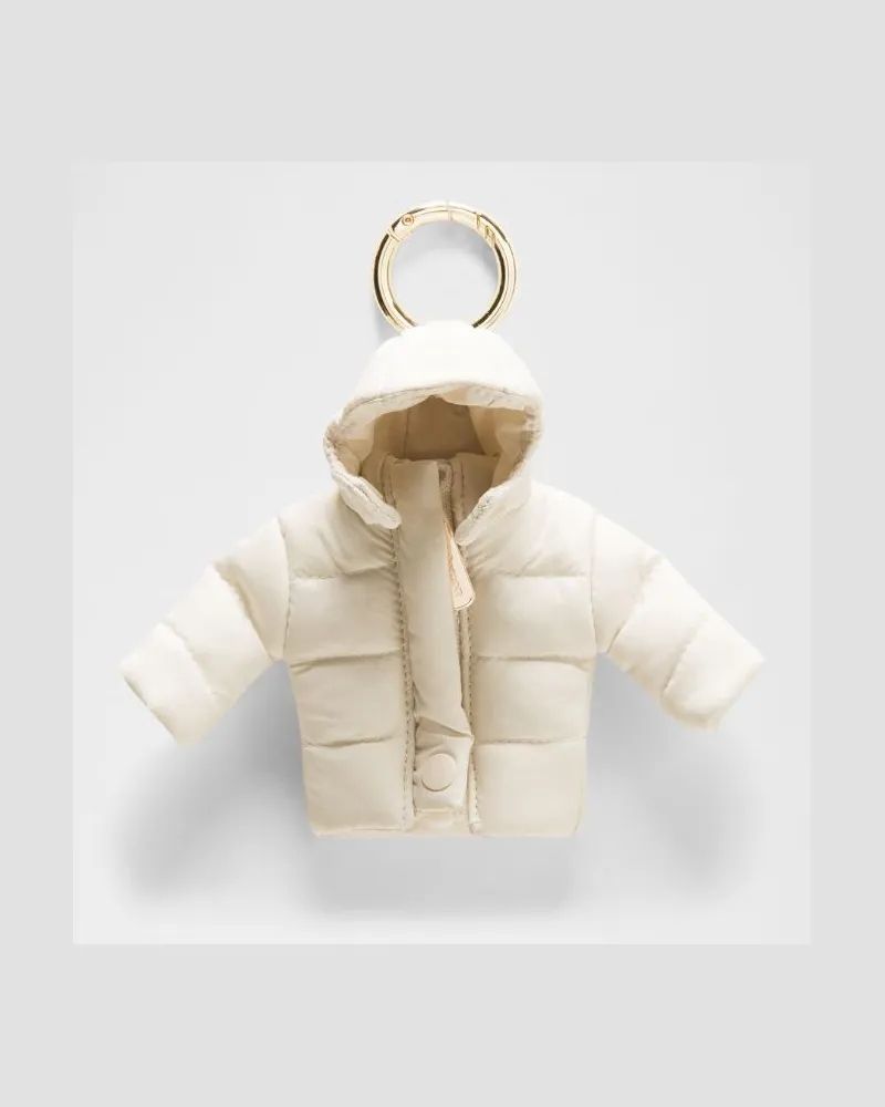 LULULEMON Pufferjacke-Schlüsselanhänger – Gold Light