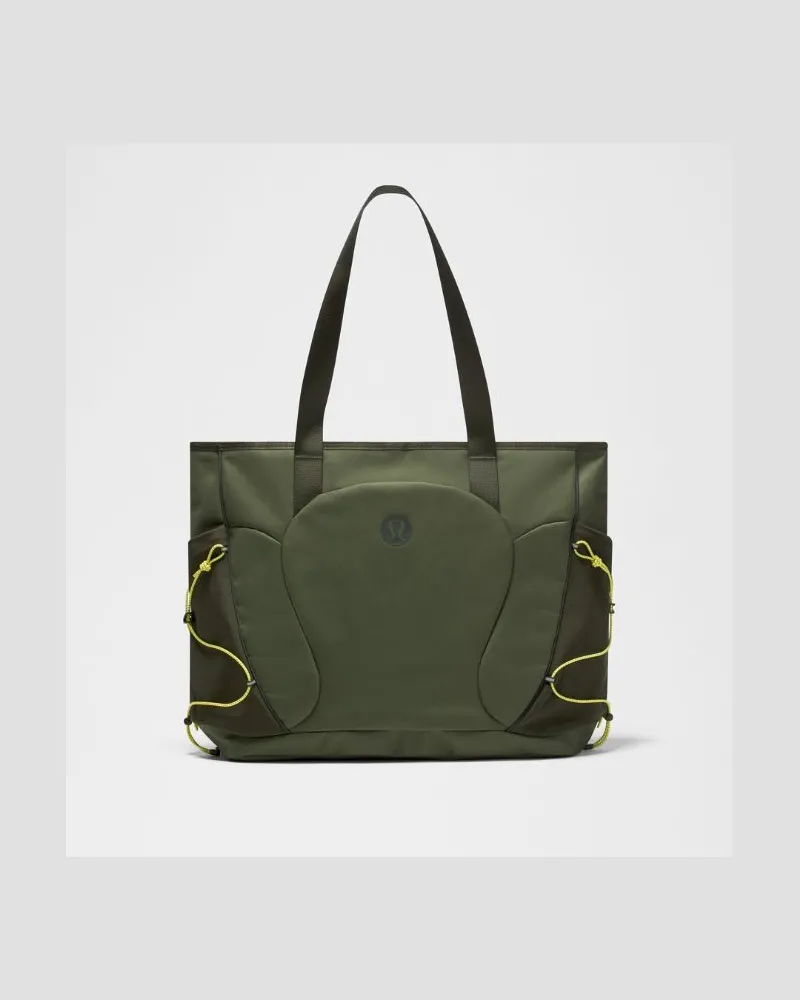 LULULEMON Scuba-Tote-Bag 19 Paracord – Größe in Sassy Sage/Deep Forest/Lime & Yours Sassy