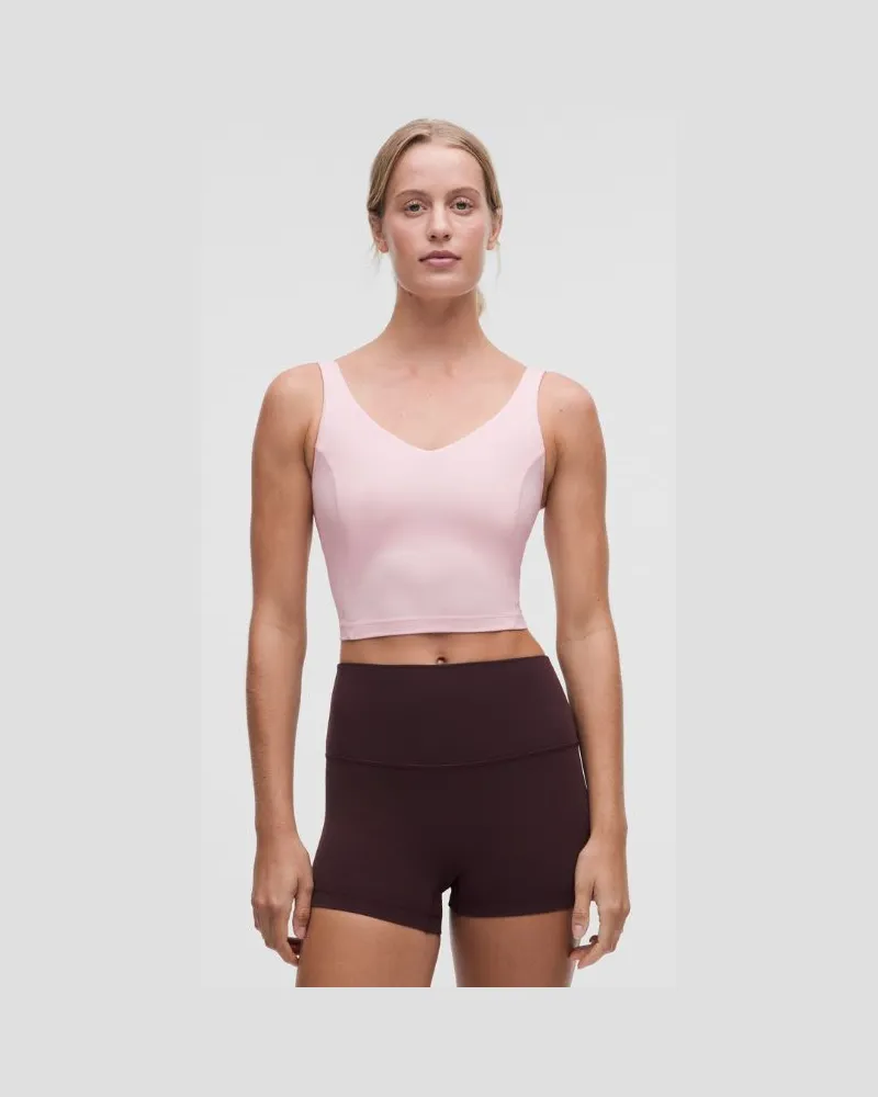 LULULEMON Align Tanktop Leichter Halt C/D-Cups für Frauen – Größe in Pink Pearl Pink