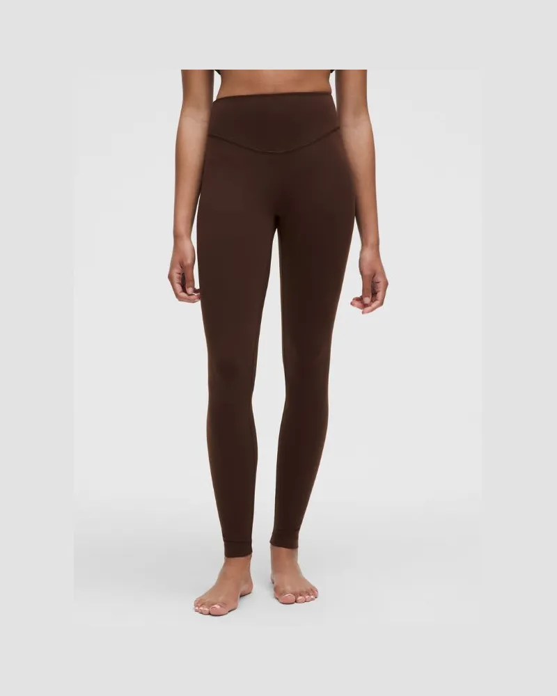 LULULEMON Wunder Under Leggings aus mit hohem Bund für Frauen – 71 cm – Größe in Lava Cake Lava