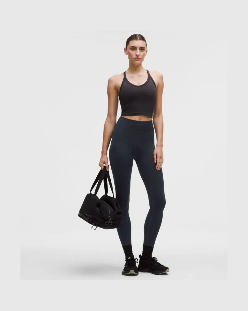 LULULEMON Get Low Trainings-Leggings mit hohem Bund für Frauen – 64 cm – Größe in True Navy/Black True