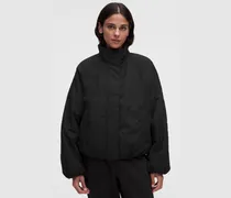 Wasserbeständige, mit Fleece gefütterte Jacke für Frauen – Größe in Schwarz